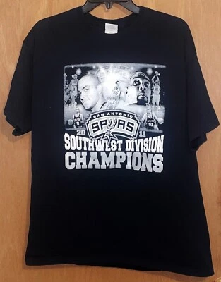 San Antonio Spurs Duncan Parker 2011 Southwest Division Champions Shirt Large - Image 1 of 2