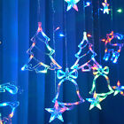 LED Star Moon Curtain Fairy Lights Garland String Lights Home Bedroom DecoratiGU