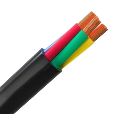 Flat Submersible Cable with Ground- Stranded Copper Flat PVC- 4 sqmm- 180m - Image 1 of 4