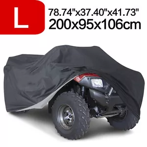 Large Waterproof ATV ATC Cover Rain UV Dust Snow Protector Quad Bike Universal L - Picture 1 of 4