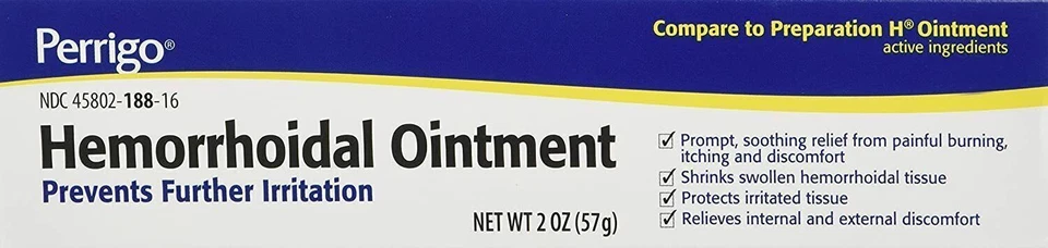 Hemorrhoidal Pain Relief Ointment Generic For Preparation H 2 oz (57g) - Image 1 of 1