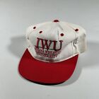 Vintage VTG - Indiana Wesleyan University IWU SnapBack Hat - White/Red