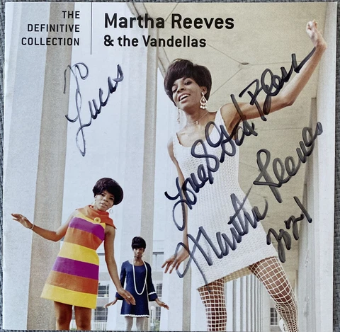Martha Reeves Signed The Definitive Collection CD Cover - Authentic, Vandellas Cover