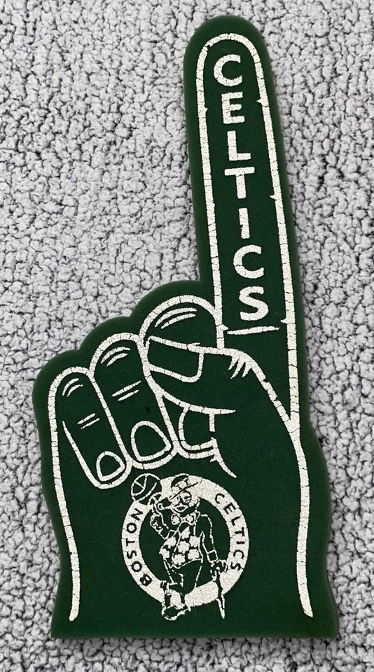 De colección 1984 Boston Celtics espuma dedo recuerdo medidas 18" x 8" usado Foto 1 de 4