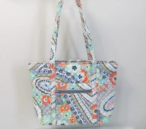 NWT Vera Bradley Small Vera Tote "Citrus Paisley" Spring Summer Shoulder Bag - Picture 1 of 14