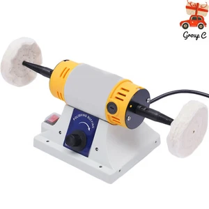 Jewelry Polishing Buffing Machine Mini Bench Grinder Gem Polisher Grinding 200W - Picture 1 of 23