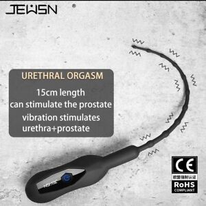 10 Frequency Vibrator Penis Plug Sex Toy for Men Vibrating Insertion Dilator