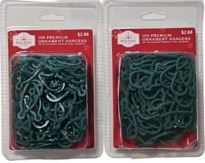 Lot of 2 Holiday Time 100 Premium Ornament Hooks/Hangers For Christmas Trees  - Picture 1 of 2