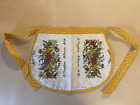 Spice Of Life Vintage Quilted Apron Rare Corningware Herbs Mushrooms New