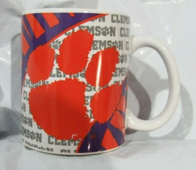 NCAA Clemson Tigers 11 oz C Handle Ceramic Coffee Mug  by Jenkins Enterprises - Image 1 of 4