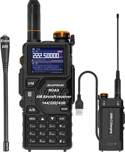 Cyfrowy ręczny skaner radiowy straż pożarna VHF FM EMS szynka 2-drożny nadajnik-odbiornik podwójny - Zdjęcie 1 z 9