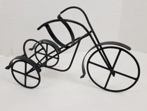 Metal Tricycle Wine Bottle Holder 18" x 7" x 10" - Picture 1 of 6