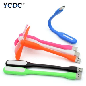 Mini USB Fan+LED Lamp Tablet Power Bank Plug In Summer Cooler Gadgets Pack 4258 - Picture 1 of 18