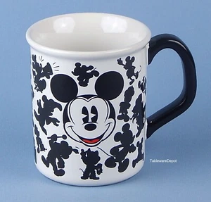 Disney, Mickey Mouse Silhouettes #28, Black, White, Red) 16 oz. Mug, MINT! - Picture 1 of 6