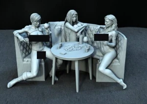 Wonder Woman Party 1/10 3D Print Model Kit Unpainted Unassembled NSFW 13*21cm - Picture 1 of 2