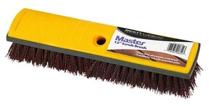 Heavy Duty 12" Deck Scrub Brush Nylon Bristle Threaded for use w/ Extension Pole - Picture 1 of 6