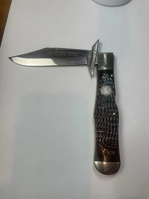 CASE R61050L SWING GUARD FOLDING KNIFE NKCA 1 OF 6000 RED BONE MINT COND 1983YR - Image 1 of 4