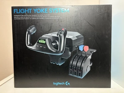 Flight Yoke System & Throttle Quadrant w/25 Fully Programmable Buttons/Switches - Image 1 of 4