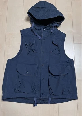 Engineered Garments Engineered Garments Field Vest Heavy Cotton Ripstop Navy M - Image 1 of 4