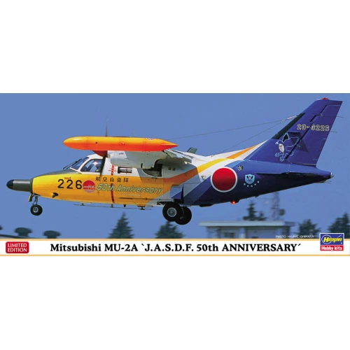 MITSUBISHI MU-2A J.A.S.D.F. 50th ANNYVERSARY KIT 1:72 Hasegawa Kit Aerei Modelli - Immagine 1 di 1