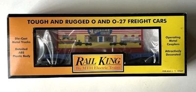 RAIL KING GREAT AMERICAN CIRCUS FLAT CAR W/BILLBOARD #30-76026 - Image 1 of 3