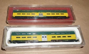 2 X Con-Cor Bi-Level Commuter Coach N Scale NOS Chicago & North Western 4401. - Picture 1 of 4