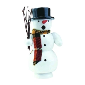 Gahlenz Erzgebirge Räuchermann Schneemann mit Zylinder (12,5cm) NEU & OVP - Picture 1 of 1