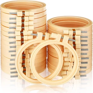 100 Small Embroidery Hoop Bulk 3 Inch Plastic round Circle Cross Stitch Embroide - Picture 1 of 5