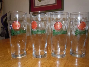 PILSNER URQUELL BERR GLAS MENGE 4 WIRBEL 20 OZ 7 1/2 ZOLL HOCH TSCHECHISCH KLAR - Bild 1 von 4