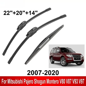 Car Wiper Blades Suitable for Mitsubishi Pajero Shogun 2007-2020 Front and Rear - Picture 1 of 16