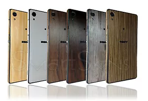 Textured Wood Skin Sticker For SONY XPERIA Z2 Wrap Cover Protector decal case - Picture 1 of 1