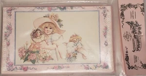 10 Jan Hagara Note Cards Girl with Doll "Mattie" Romantic Americana Postcards - Picture 1 of 4