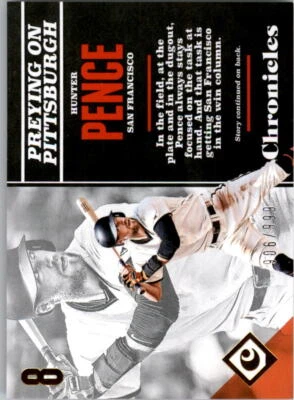 2017 Panini Chronicles Gold #12 Hunter Pence /999 - NM-MT - Image 1 of 2