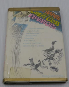 CHARLIE & GREAT GLASS ELEVATOR, 1972 BOOK, ROALD DAHL, CHOCOLATE FACTORY SEQUEL - Picture 1 of 5