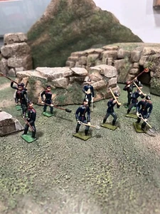 Heyde toy soldiers Austrian Army Trench Team 10 soldiers RARE - Picture 1 of 7