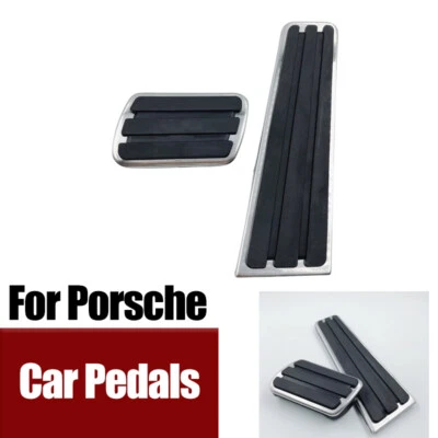 Non Silp Stainless Steel Car Gas Brake Pedal For Porsche Panamera Boxster 718 Foto 1 de 4