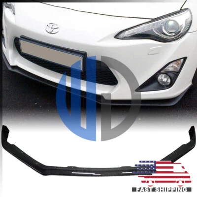 适用于 2013 2014 2015 2016 Scion FR-S ZN6 FT86 STi 风格碳纤维前唇 — 第 1/4 张图片