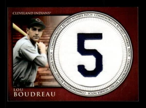 2012 Topps #RN-LB Lou Boudreau Retired Number Patches - Picture 1 of 2