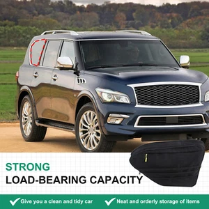 For Infiniti QX80 2013-2022 Cloth Car Trunk Right Side Window Storage Bag Pouch - Picture 1 of 10