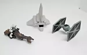 1990's Micro Machines Star Wars-VIII Speeder TIE Starfighter Imperial Shuttle 9 - Picture 1 of 2