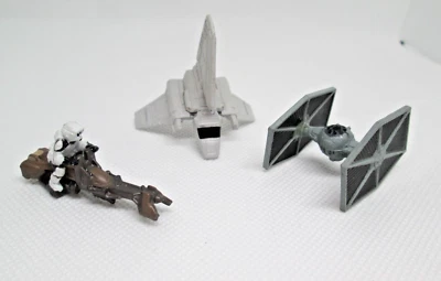 1990's Micro Machines Star Wars-VIII Speeder  TIE Starfighter Imperial Shuttle 9 - Image 1 of 2