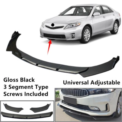 Add-on Universal Adjustable Fit For TOYOTA Camry 07-11 Front Spoiler Splitter  Foto 1 de 4