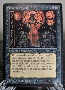 Played 1994 Arabian Nights Sorceress Queen ~ Vintage MTG/Magic Great Shape - Picture 1 of 2