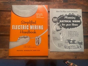 Original 1957 Simplified Electric Wiring Handbook, Sears Roebuck & Planning Book - Bild 1 von 3
