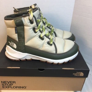 The North Face ThermoBall Lace Up Luxe Winter Boots WP Beige Sz 10 NEW!! - Picture 1 of 10