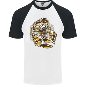 Steampunk Scorpion Mens S/S Baseball T-Shirt - Picture 1 of 50