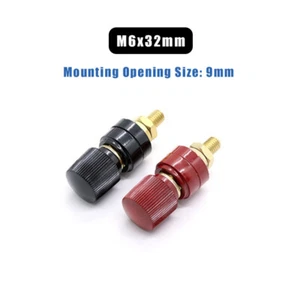 M6x32mm Pure Copper Binding Post Welding Machine Terminal Block Connector 100A - Picture 1 of 6