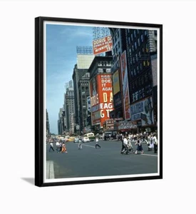 Times Square The Brass Rail New York City 1952 Framed Photo - Picture 1 of 3