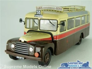 CITROEN 46 UAD MODELO AUTOBÚS AUTOBÚS PARÍS FRANCIA 1955 MARRÓN ESCALA 1:43 IXO GRANDE K8 - Imagen 1 de 5