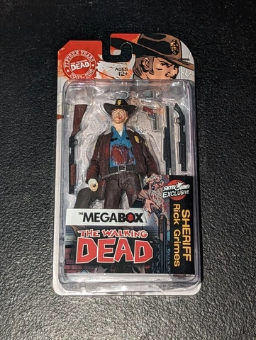 The Walking Dead Sheriff Rick Grimes Action Figure McFarlane Blood Ver. Sealed Cover
